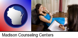 a counseling session in Madison, WI